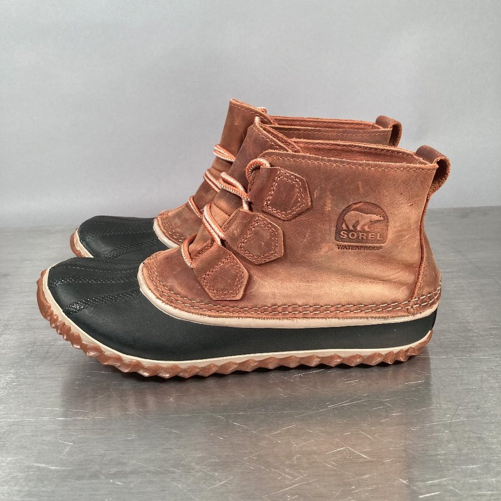 Sorel Out N About NL2133-286 Women Waterproof Leather Duck Boots Size 7